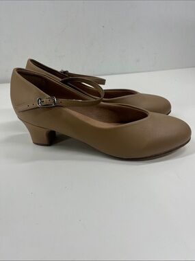 New Bloch Genuine Leather Nude Dance Shoes Size 10